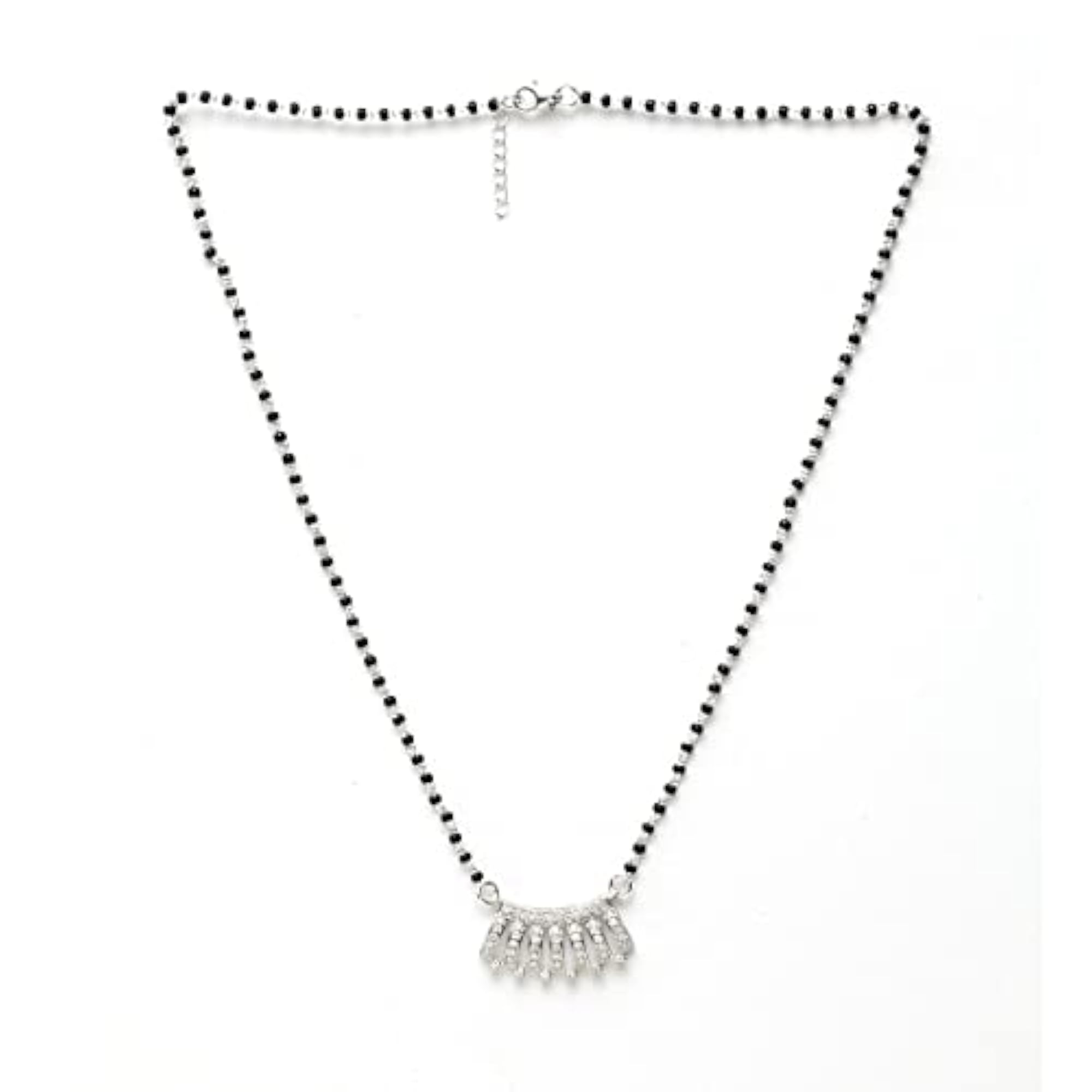925 Sterling Silver Ayla Mangalsutra Earring Chain Jewellery Set